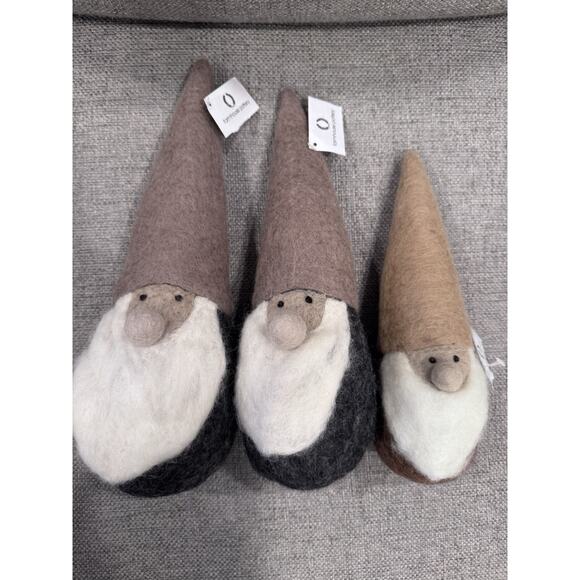 Farmhouse Pottery Brand Nordstrom 3 Knomes Home Decor NWT - Picture 1 of 8